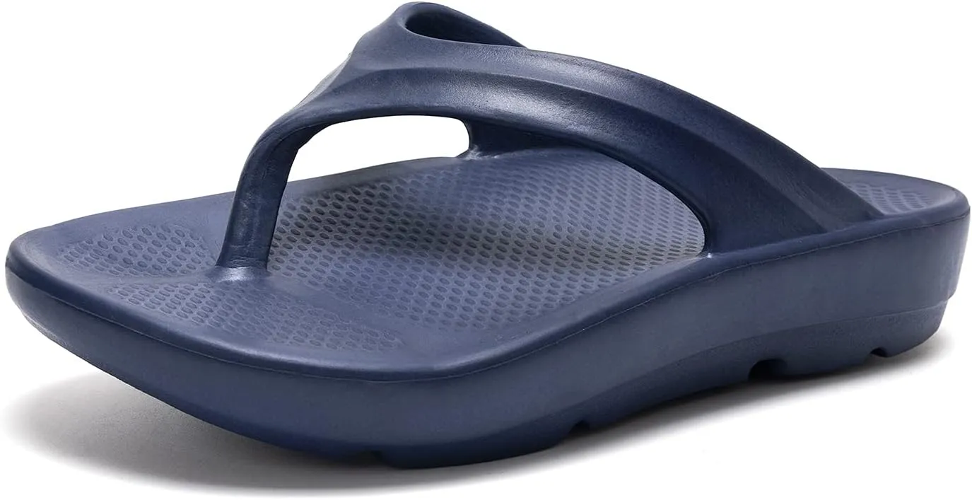 FUNKYMONKEY Women's Thong Flip Flop Ultra Soft Arch Support Sandals