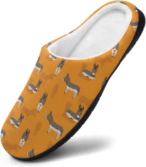 Funny Cartoon Donkey Pattern Slippers for Women Girls Soft Indoor Outdoor Winter Warm Comfy House Bedroom Slippers