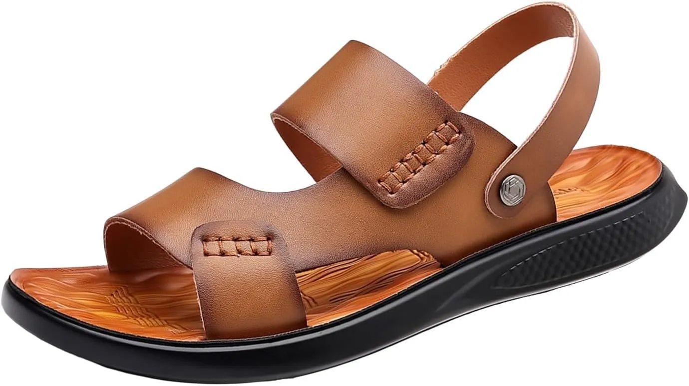 Furry Sandals Men Soft Sole Comfortable Sandals Open Toe Walking Shoes Sandal Men Outdoor Beach Shoes Foam Footwear