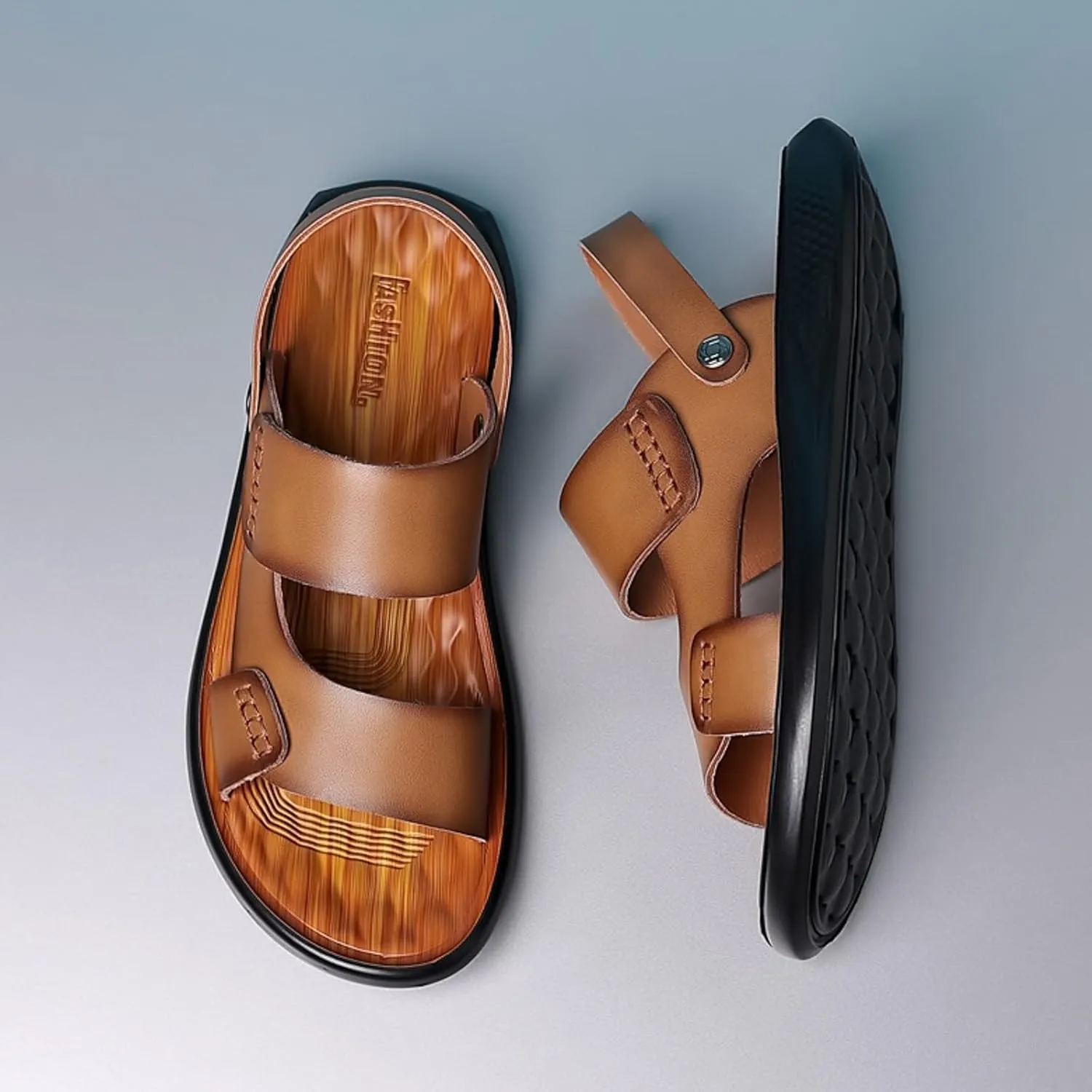 Furry Sandals Men Soft Sole Comfortable Sandals Open Toe Walking Shoes Sandal Men Outdoor Beach Shoes Foam Footwear