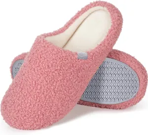 Fuzzy Cozy House Slippers for Woman,Comfy Warm Winter Fall Indoor ladies Slippers,Slip On Washable Trendy for Women Indoor and Outdoor