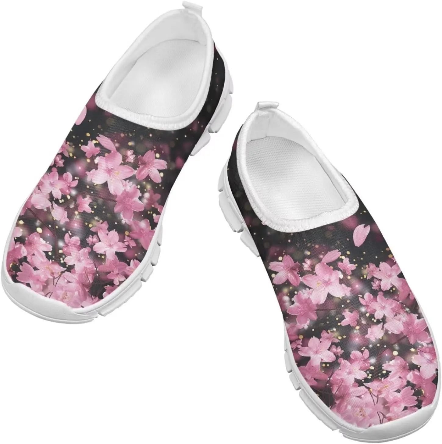 Girls Slip On Sneakers Cute Little Kids Tennis Shoes School Running Shoes