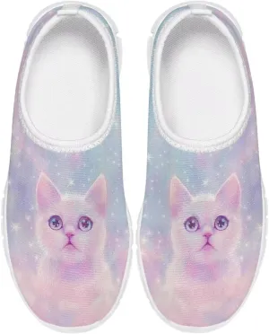 Girls Tennis Shoes Little Kids Slip On Sneakers School Running Shoes