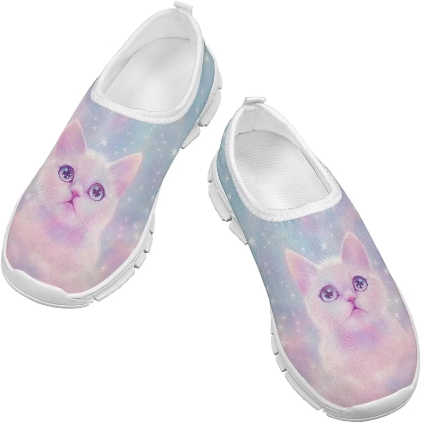 Girls Tennis Shoes Little Kids Slip On Sneakers School Running Shoes