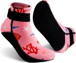 Gogokids 3mm Neoprene Wetsuit Socks for Kids, Keep Warm Toddler Water Socks, Anti-Scratch, Non-Slip, and Anti-Scald