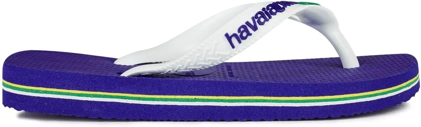 Havaianas Unisex-Child Brazil Logo Sandal Steel Grey Flip Flop