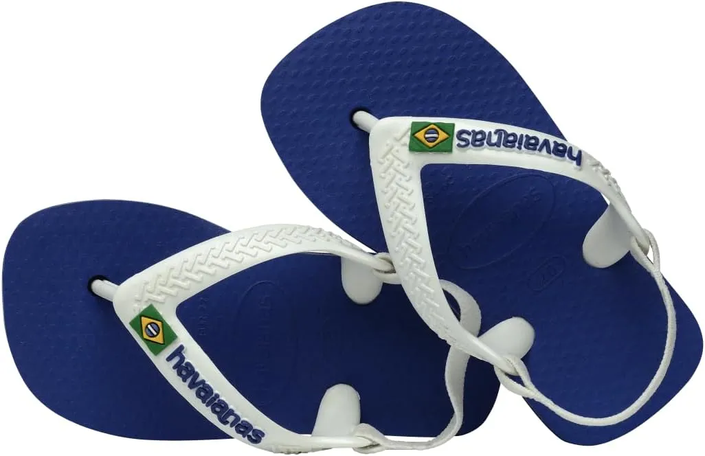 Havaianas Unisex-Child Brazil Logo Sandal Steel Grey Flip Flop
