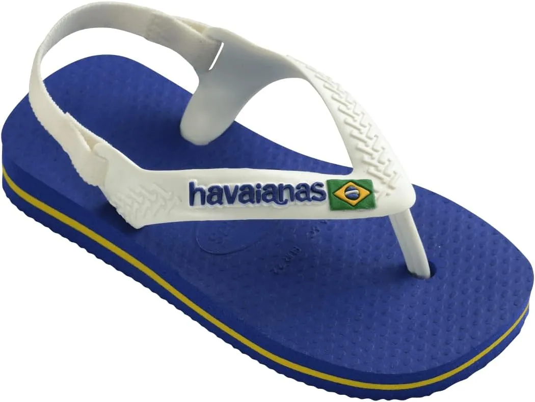 Havaianas Unisex-Child Brazil Logo Sandal Steel Grey Flip Flop