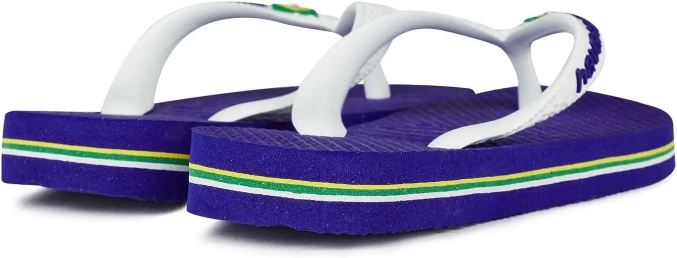 Havaianas Unisex-Child Brazil Logo Sandal Steel Grey Flip Flop