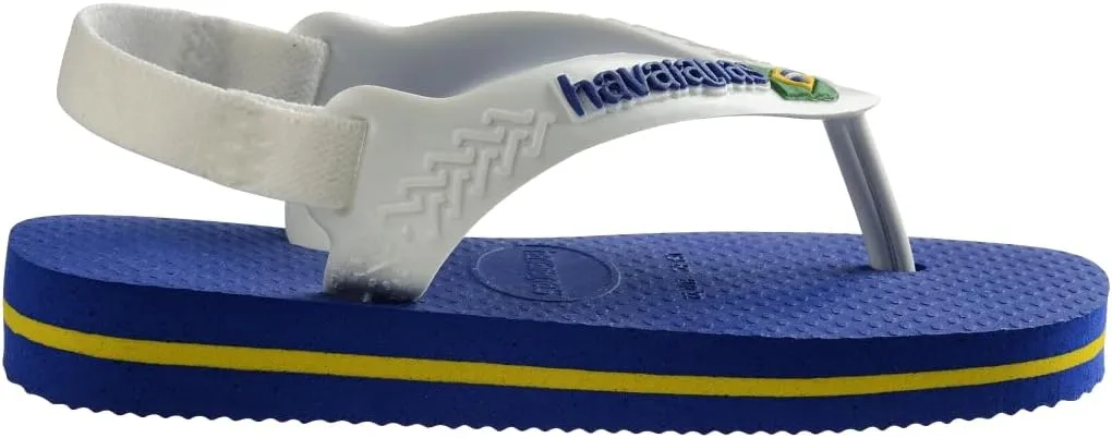 Havaianas Unisex-Child Brazil Logo Sandal Steel Grey Flip Flop