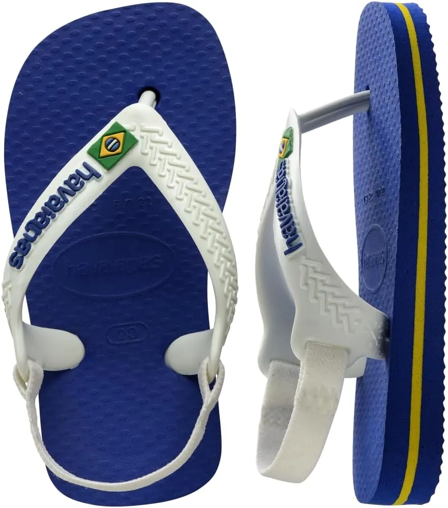 Havaianas Unisex-Child Brazil Logo Sandal Steel Grey Flip Flop