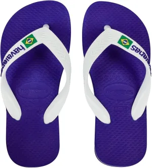 Havaianas Unisex-Child Brazil Logo Sandal Steel Grey Flip Flop