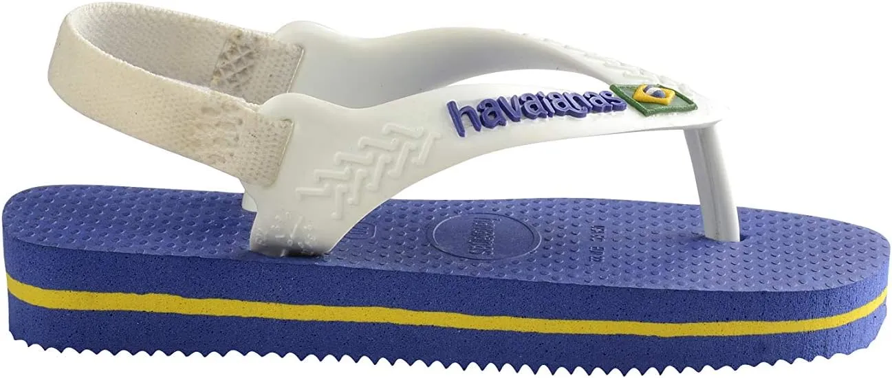 Havaianas Unisex-Child Brazil Logo Sandal Steel Grey Flip Flop