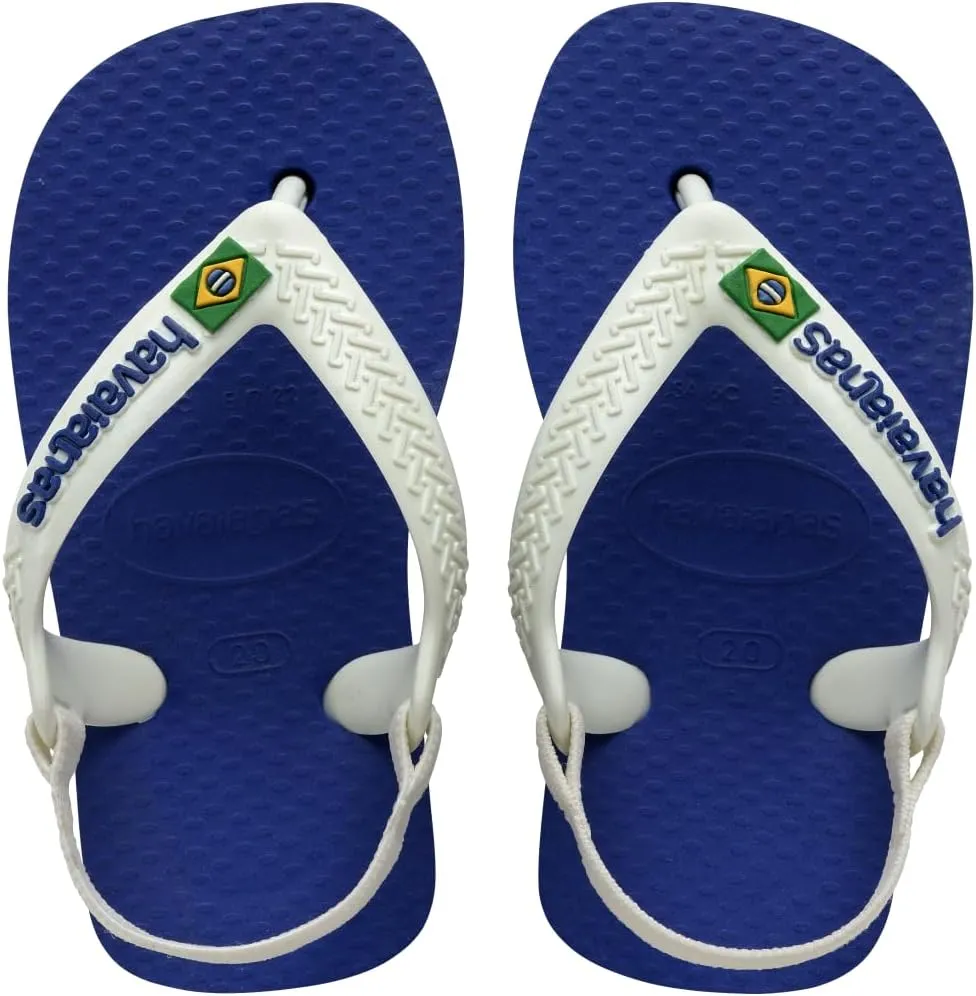 Havaianas Unisex-Child Brazil Logo Sandal Steel Grey Flip Flop