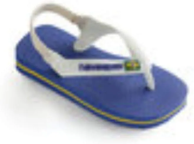 Havaianas Unisex-Child Brazil Logo Sandal Steel Grey Flip Flop