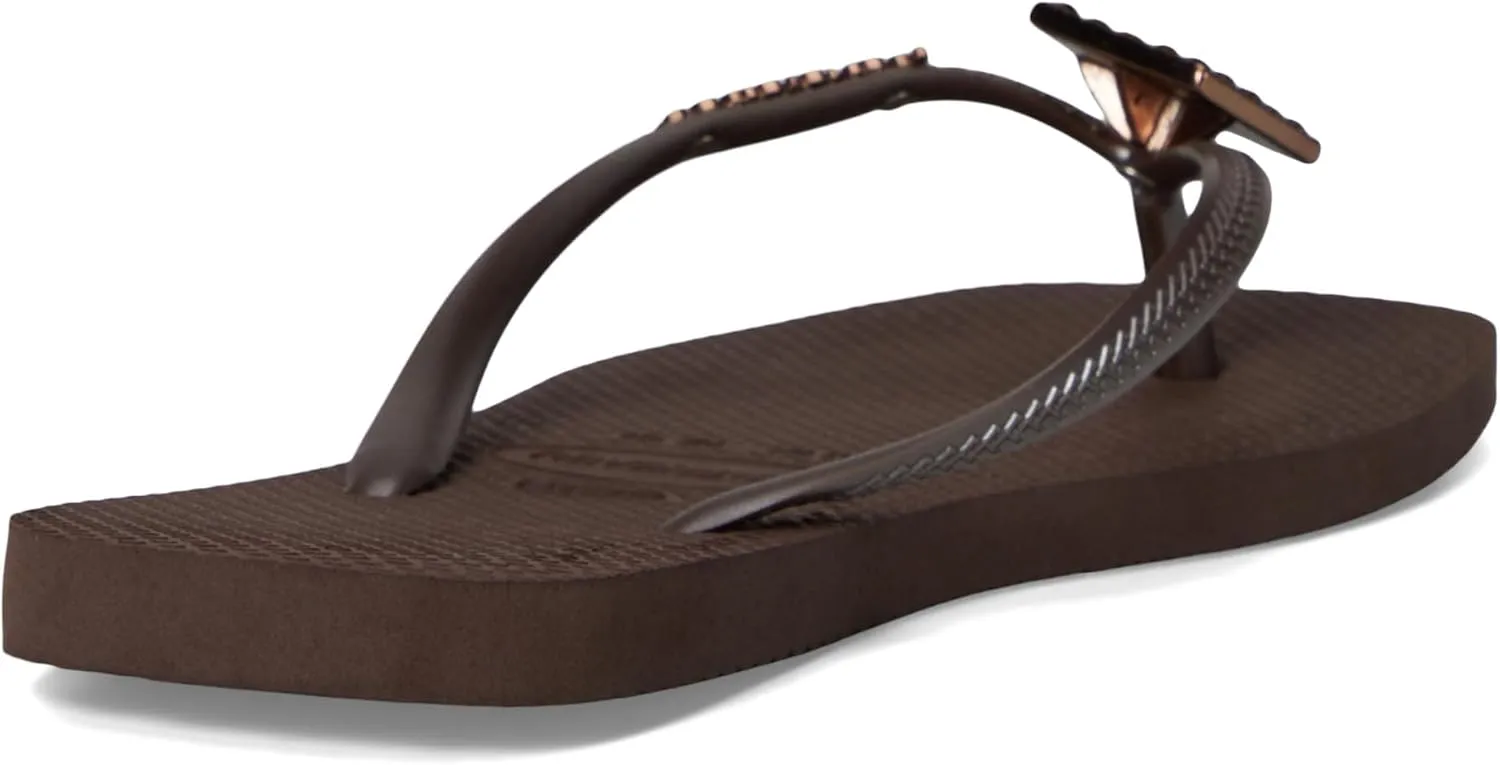Havaianas Women's Slim Crystal Square Elegance Sandals Flip-Flop