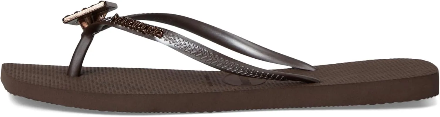Havaianas Women's Slim Crystal Square Elegance Sandals Flip-Flop