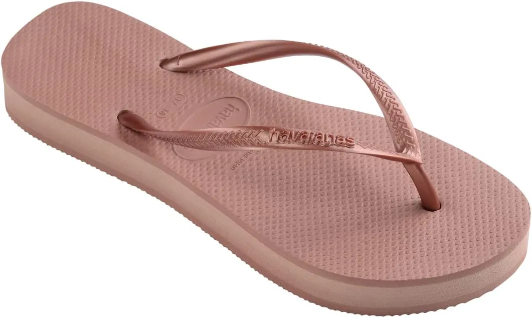 Havaianas Women's Slim Flatform Sandal Crocus Rose Flip-Flop