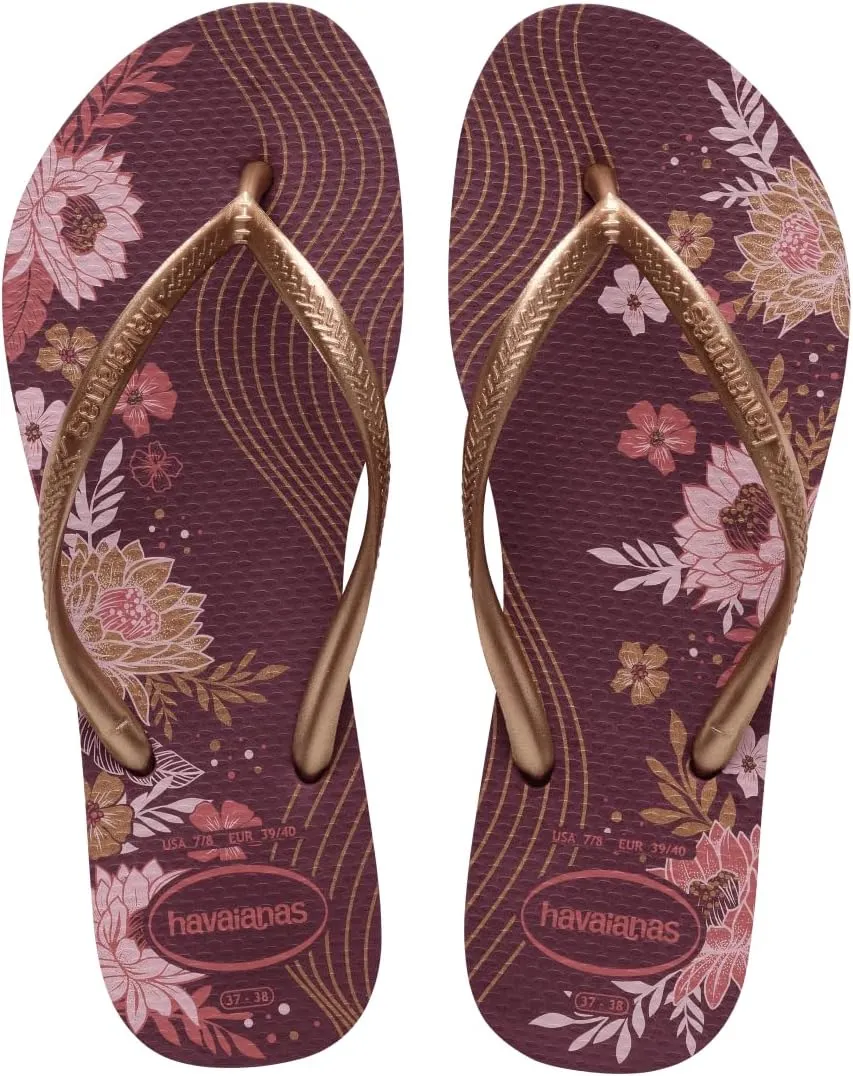 havaianas Women's Slim Organic Purple Soil Flip-Flop
