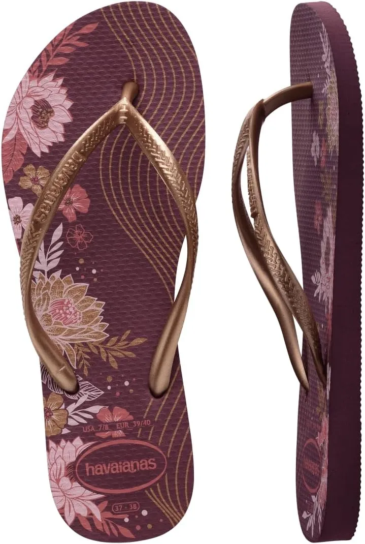 havaianas Women's Slim Organic Purple Soil Flip-Flop