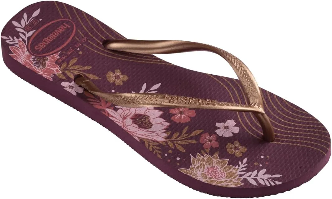 havaianas Women's Slim Organic Purple Soil Flip-Flop