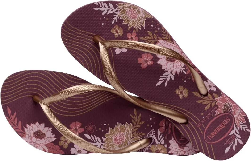 havaianas Women's Slim Organic Purple Soil Flip-Flop