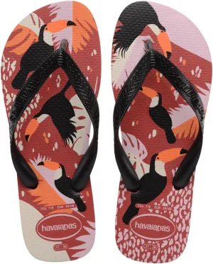Havaianas Women's Top Tropical Vibes Mahogany Flip-Flop