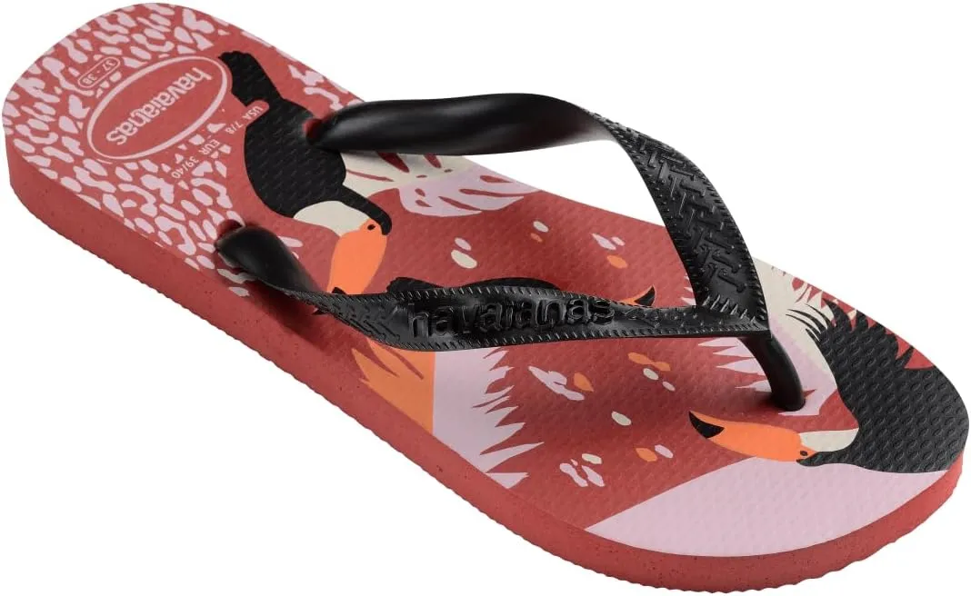 Havaianas Women's Top Tropical Vibes Mahogany Flip-Flop