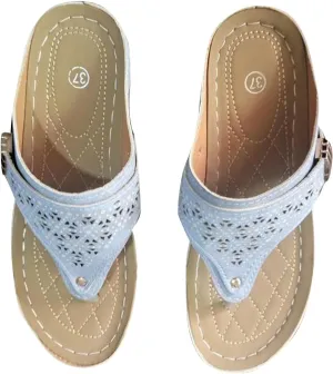 High Arch Sandals Women Hollow Out Thong Sandal Fashion Splicing Comfort Flip-Flops Adjustable Shoes 2025 Trendy