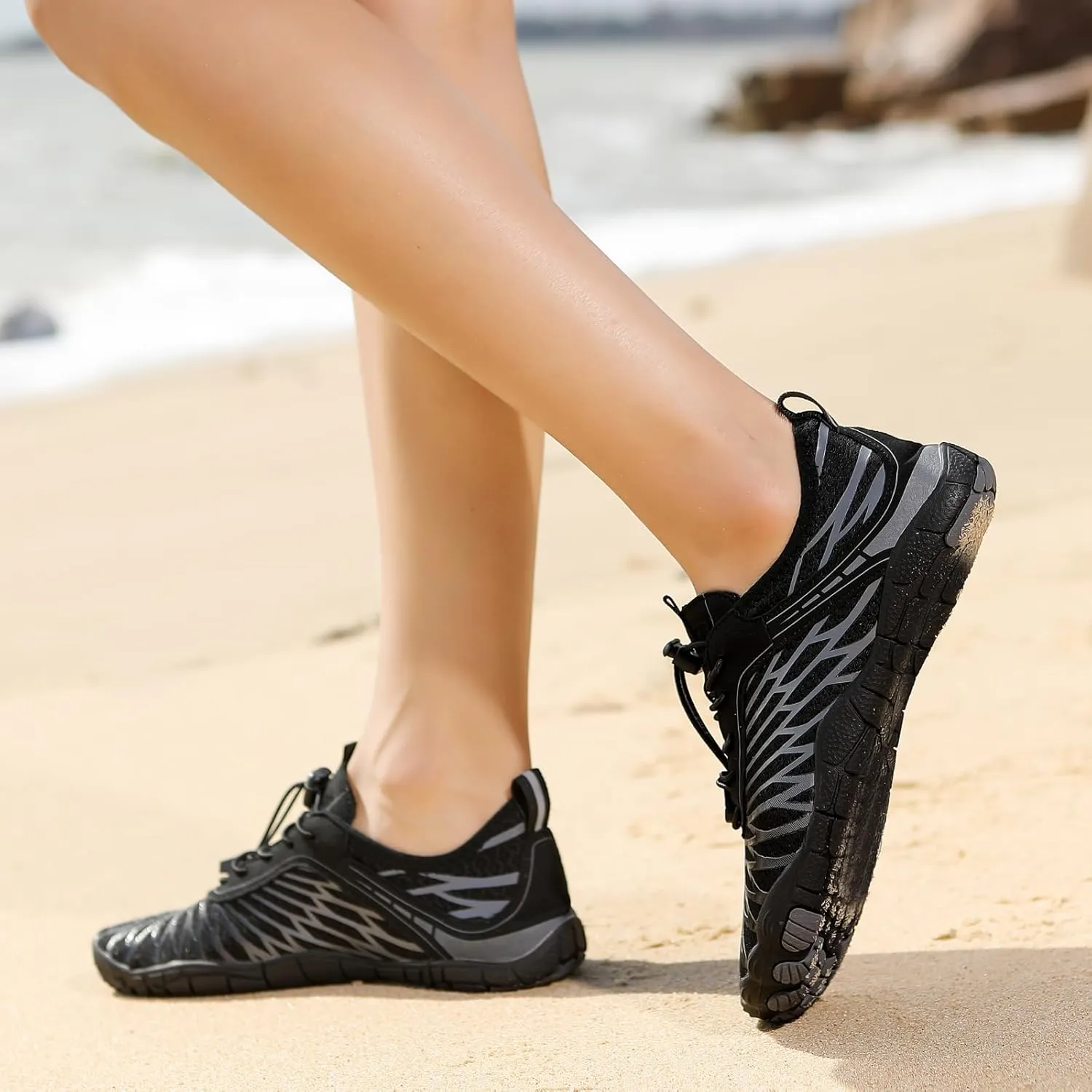 Hike Barefoot Shoes Women with Wide Toe Box Non-Slip Quick Dry Grounded Water Shoes for Women Men Beach Pool Hiking Walking Footwear