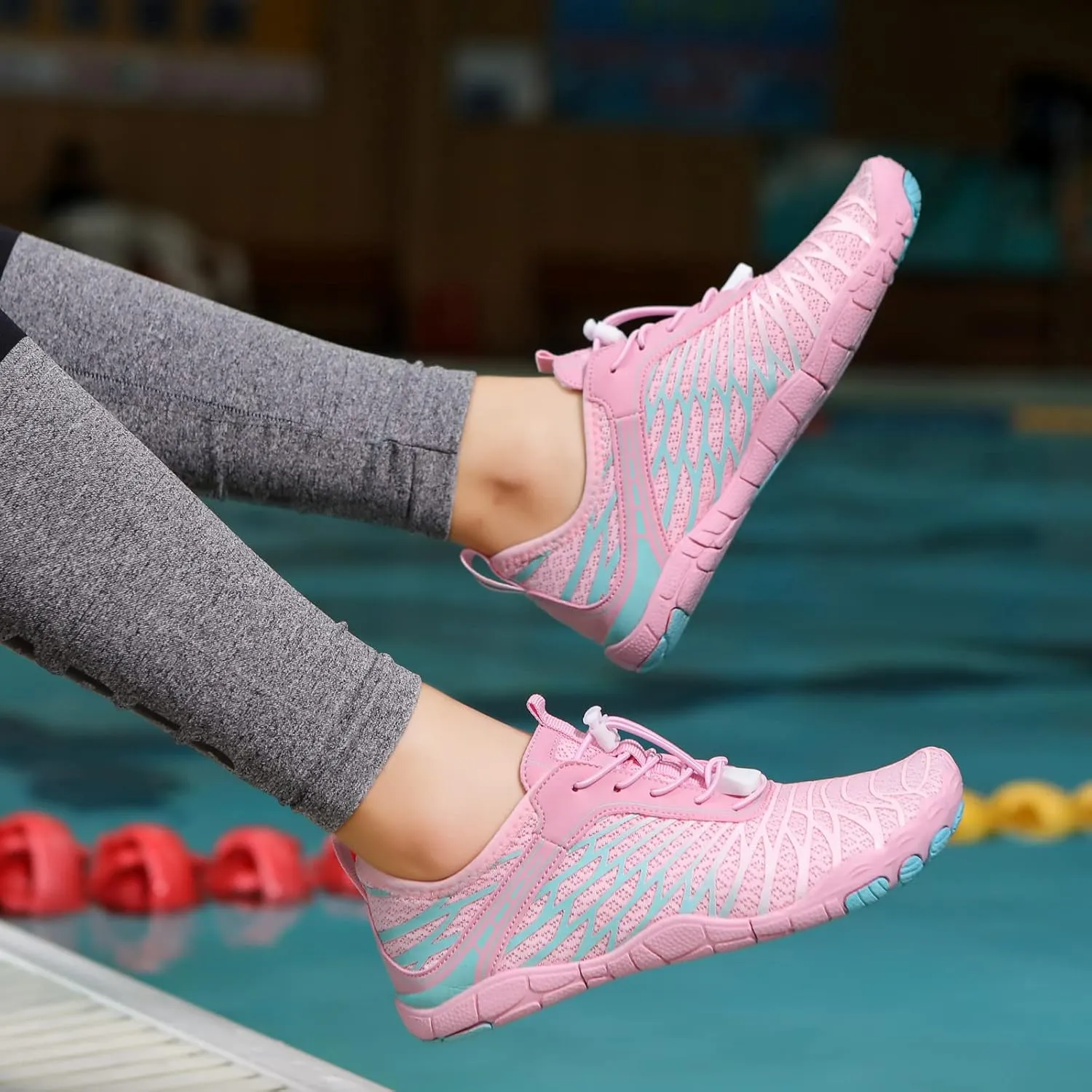 Hike Barefoot Shoes Women with Wide Toe Box Non-Slip Quick Dry Grounded Water Shoes for Women Men Beach Pool Hiking Walking Footwear