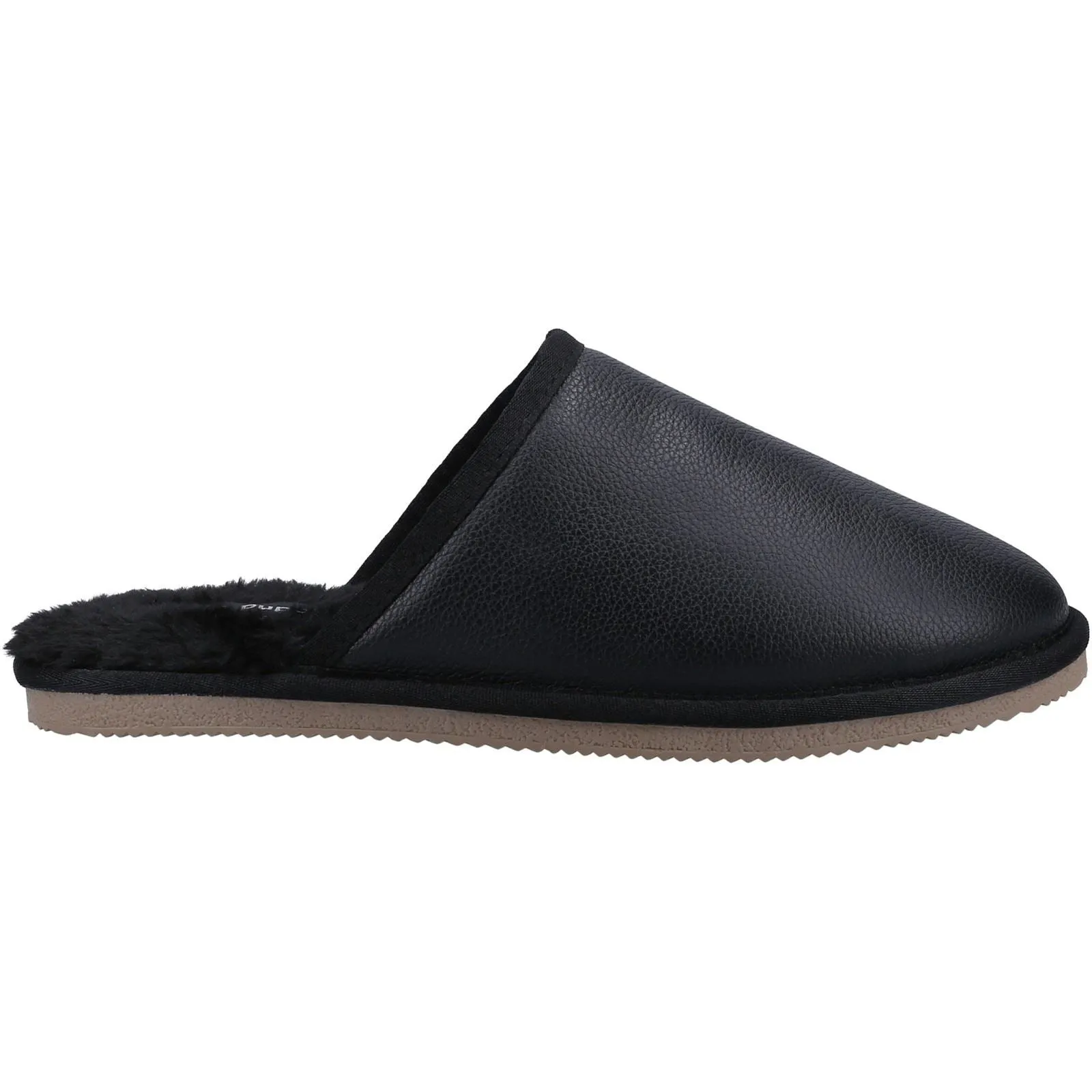 Hush Puppies Men's Coady Leather Slipper in Black
