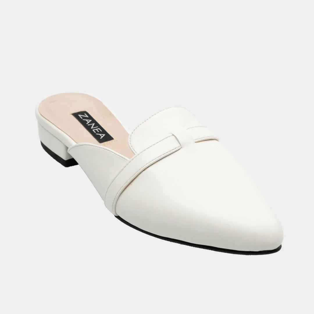 Ines Slip-On Loafers (White)