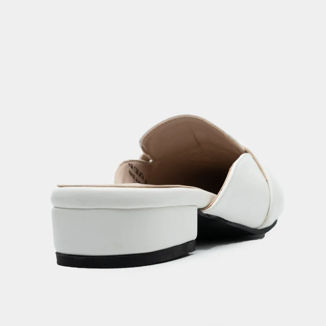 Ines Slip-On Loafers (White)