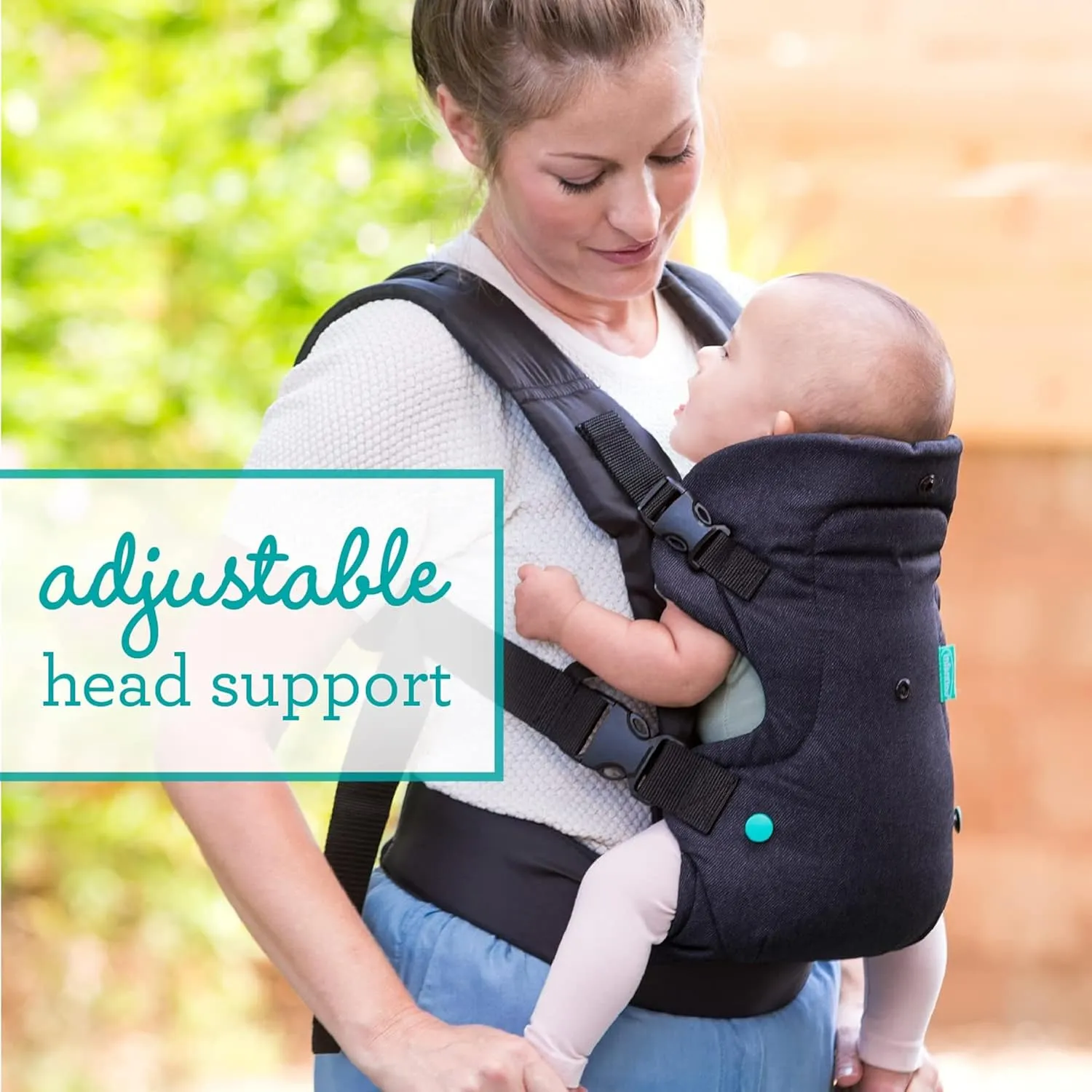 Infantino Flip Advanced 4-in-1 Baby Carrier - Ergonomic, Convertible, Face-in and Face-Out Front and Back Baby Carrier for Newborn to Toddler 8-32 lbs, Black