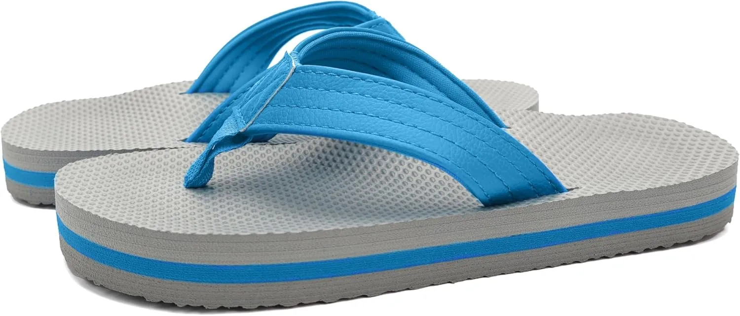 INMINPIN Kids Boys Girls Flip Flops Comfort Quick-Dry Beach Pool Aqua Thong Sandals(Little Kid/Big Kid)