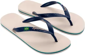 Ipanema Men's Flip-Flop, Beige Dark Blue, 4.5