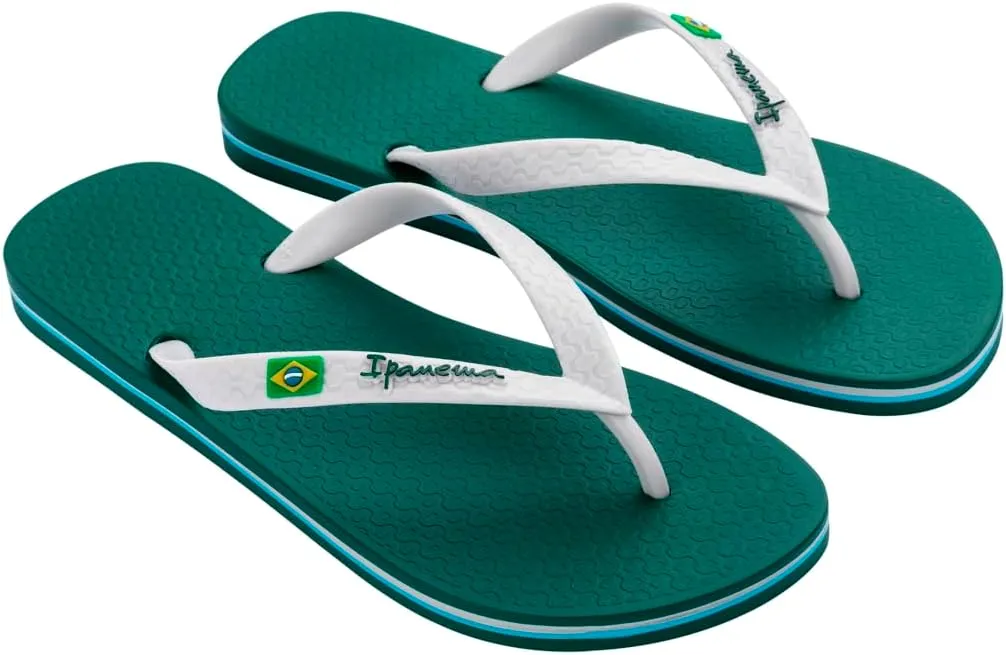 Ipanema Men's Flip-Flop, Dark Green Grey, 8-9
