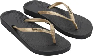 Ipanema Women's Flip-Flop, Black Gold, 7