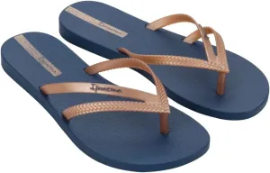 Ipanema Women's Flip-Flop, Blue Metallic Pink, 8-9