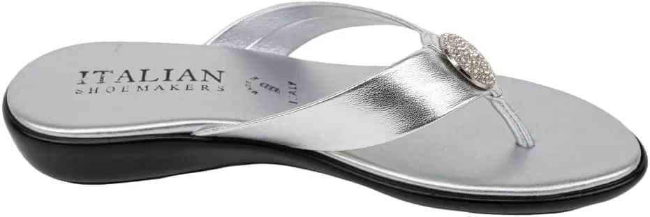 ITALIAN Shoemakers Women's Gea Thong Flip Flop Sandal