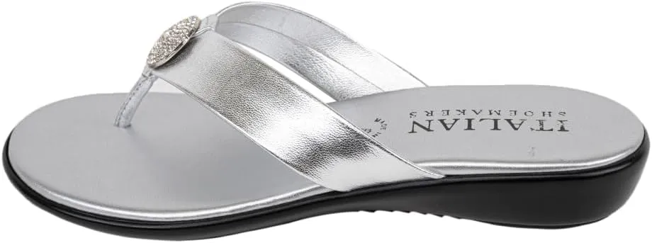 ITALIAN Shoemakers Women's Gea Thong Flip Flop Sandal