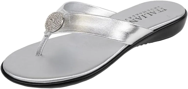 ITALIAN Shoemakers Women's Gea Thong Flip Flop Sandal