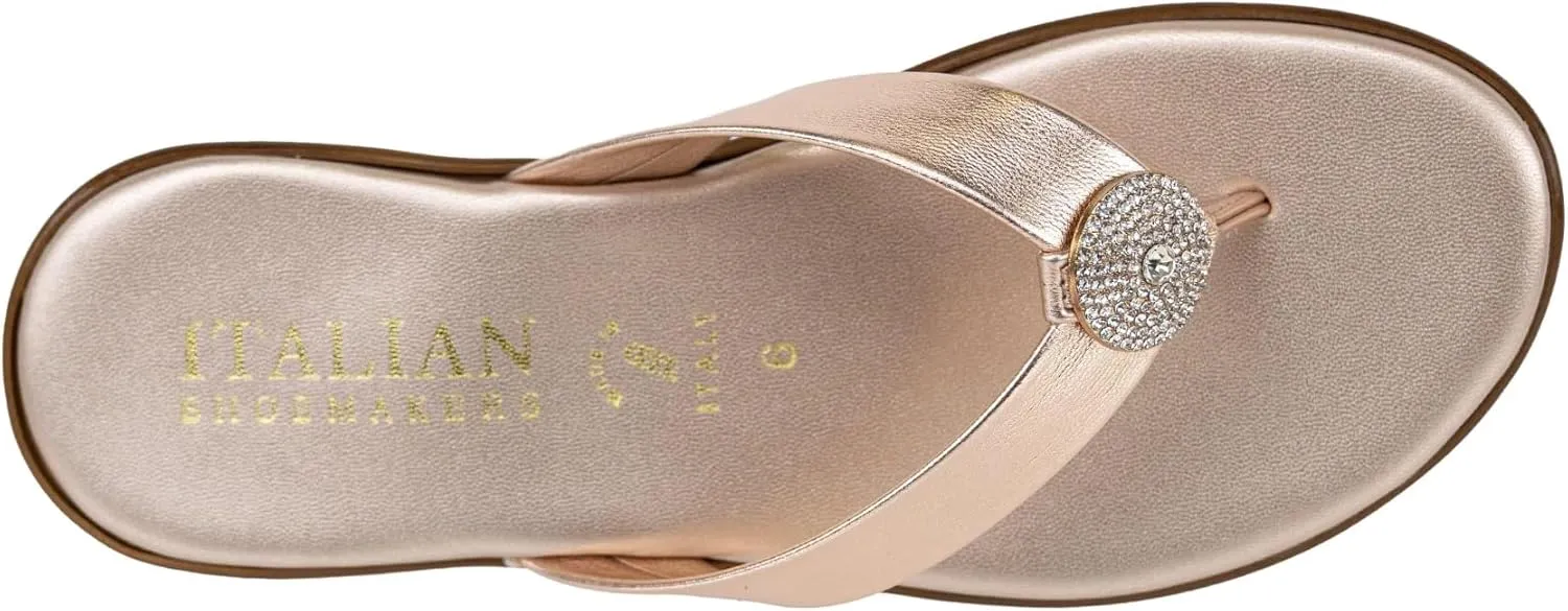 ITALIAN Shoemakers Women's Gea Thong Flip Flop Sandal