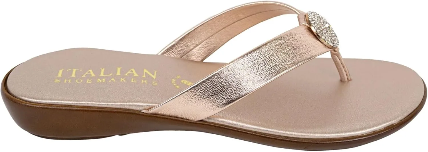 ITALIAN Shoemakers Women's Gea Thong Flip Flop Sandal