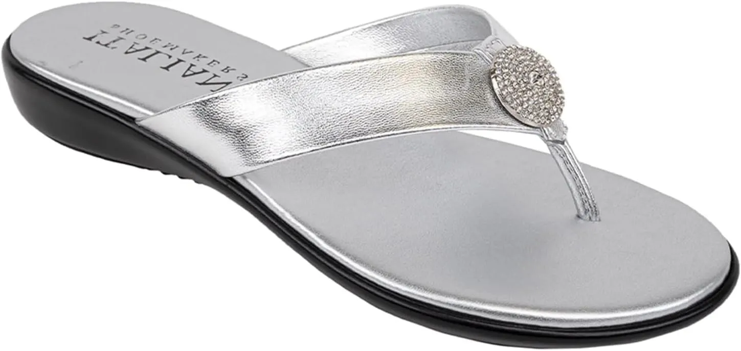 ITALIAN Shoemakers Women's Gea Thong Flip Flop Sandal