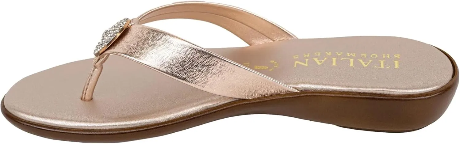 ITALIAN Shoemakers Women's Gea Thong Flip Flop Sandal
