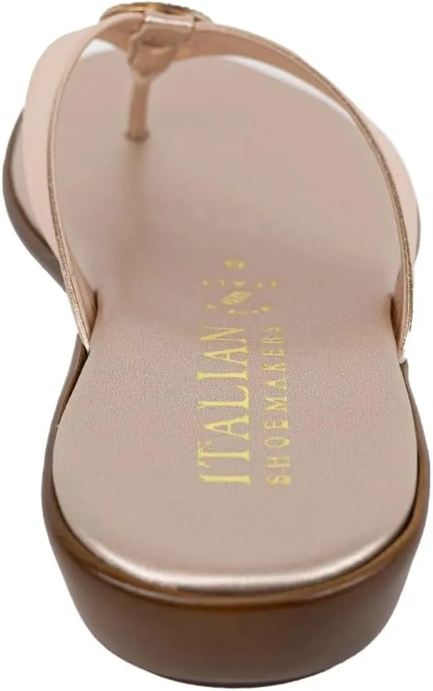 ITALIAN Shoemakers Women's Gea Thong Flip Flop Sandal