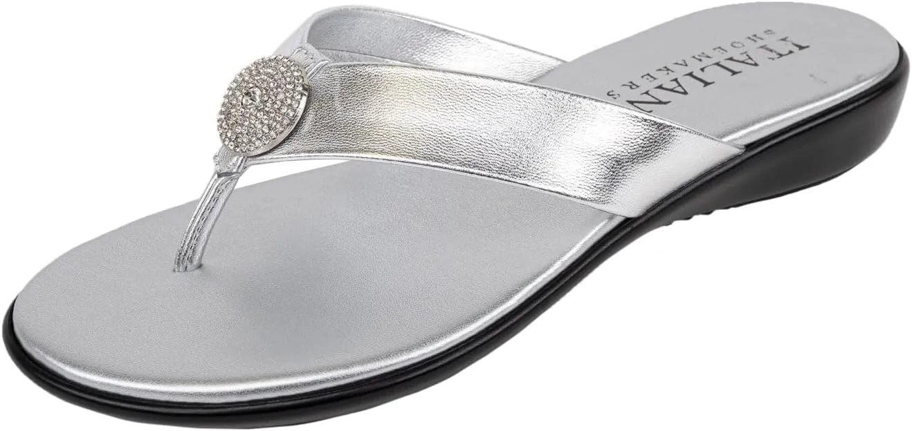 ITALIAN Shoemakers Women's Gea Thong Flip Flop Sandal