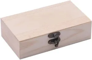 Jewellery Box Organiser 1PCS Flip Top Storage Box for Men and Women Printed Butterfly Logo Pine Wood Gift Box Vintage Hardware Switch Earring Storage